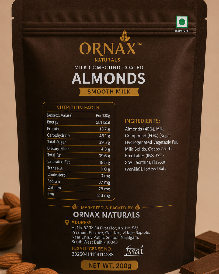 Ornax Milk Choco Almonds